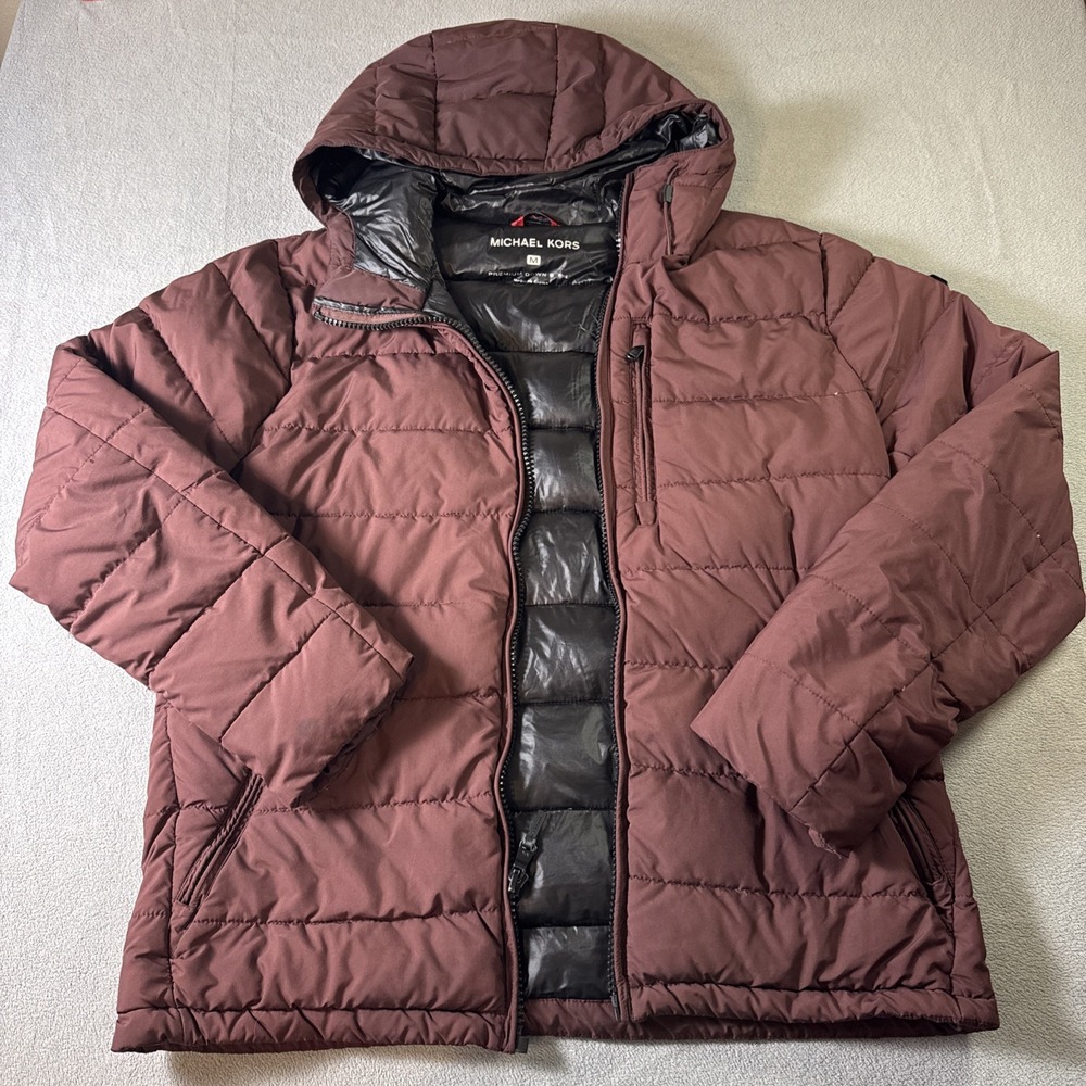 Michael Kors Burgundy Jacket Men's Medium